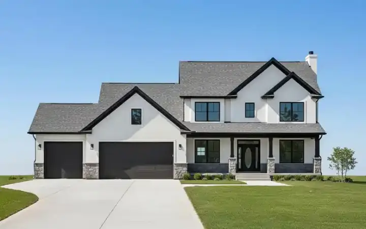 Country house plans 38-177 - front exterior, 2,760 sq ft, 4 bed, 3 bath house plans | Monster House Plans