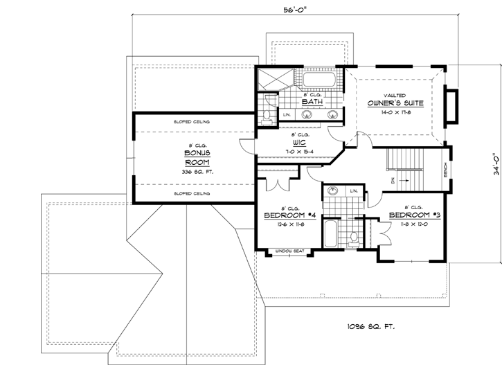 Upper/Second Floor Plan: 38-177