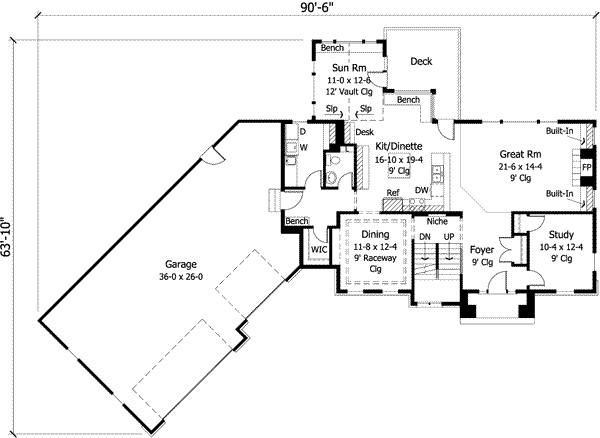 Main Floor Plan: 38-184