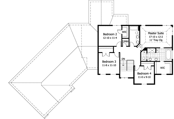 Upper/Second Floor Plan: 38-184