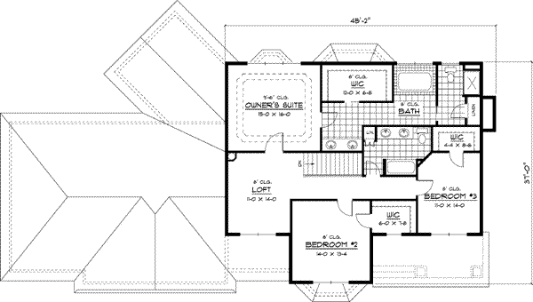 Upper/Second Floor Plan: 38-188