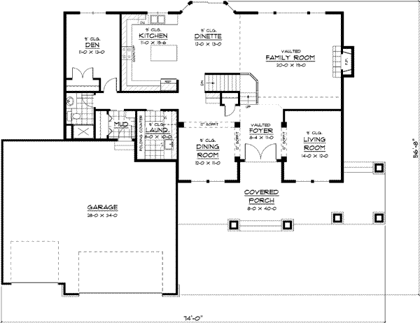 Main Floor Plan: 38-190