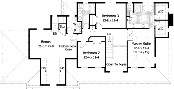 Upper/Second Floor Plan: 38-192