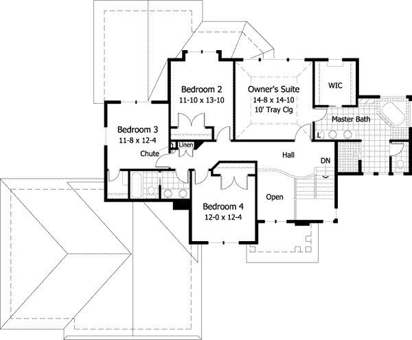 Upper/Second Floor Plan: 38-194