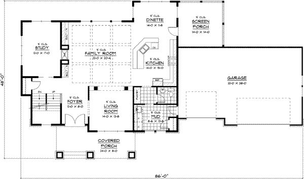 Main Floor Plan: 38-197