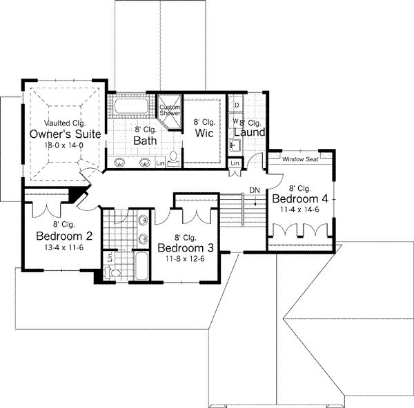 Upper/Second Floor Plan: 38-199