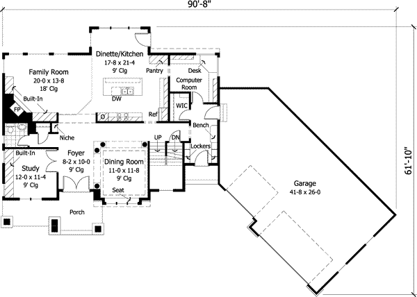 Main Floor Plan: 38-200