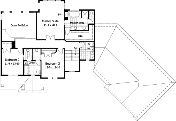 Upper/Second Floor Plan: 38-200