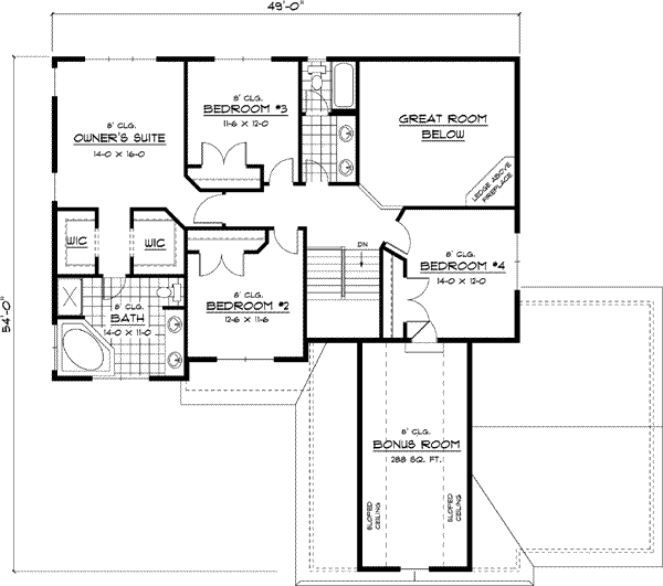 Upper/Second Floor Plan: 38-202