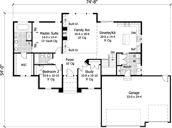 Main Floor Plan: 38-206