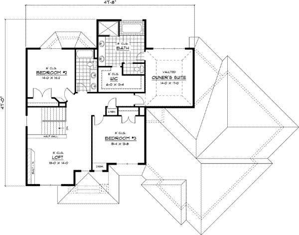 Upper/Second Floor Plan: 38-209