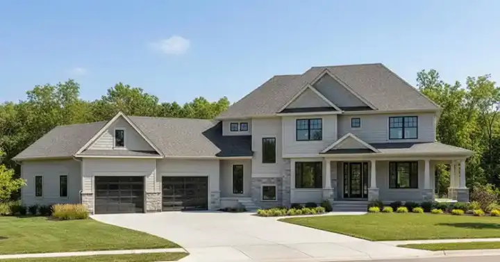 Traditional house plans 38-213 - front exterior, 3,157 sq ft, 3 bed, 2 bath house plans | Monster House Plans