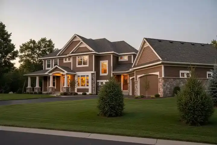 Traditional house plans 38-217 - front exterior, 3,204 sq ft, 3 bed, 2 bath house plans | Monster House Plans