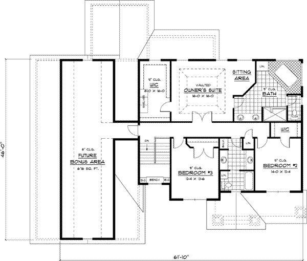 Upper/Second Floor Plan: 38-218