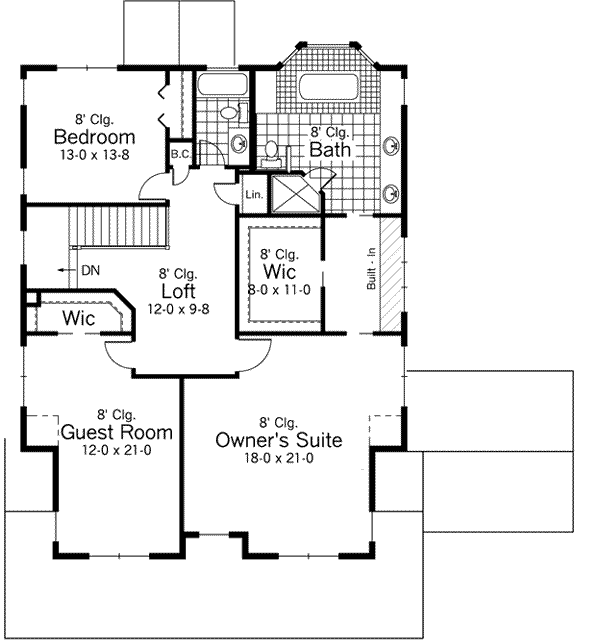 Upper/Second Floor Plan: 38-220