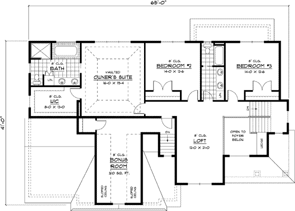 Upper/Second Floor Plan: 38-221