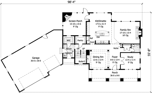 Main Floor Plan: 38-222