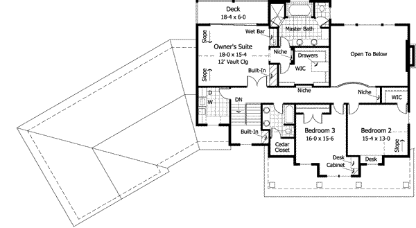 Upper/Second Floor Plan: 38-222