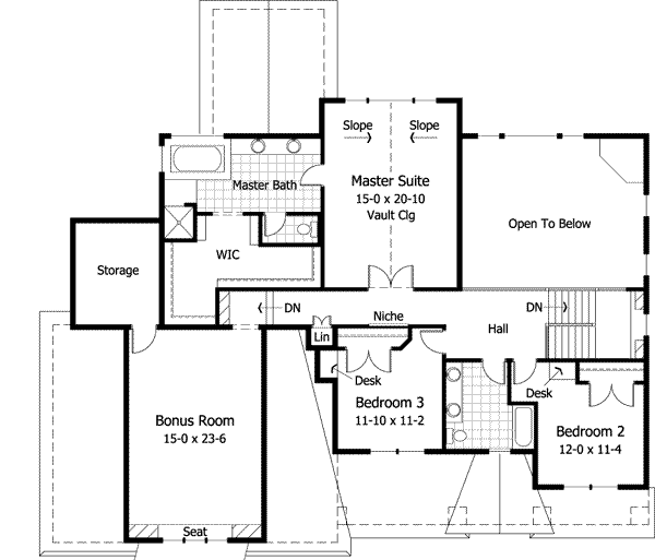 Upper/Second Floor Plan: 38-227