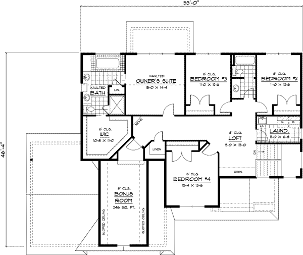 Upper/Second Floor Plan: 38-228