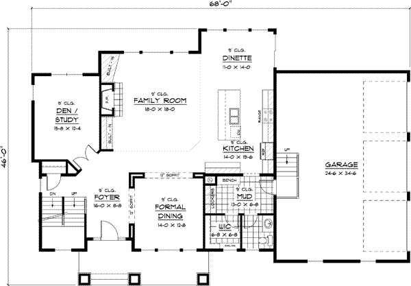 Main Floor Plan: 38-233