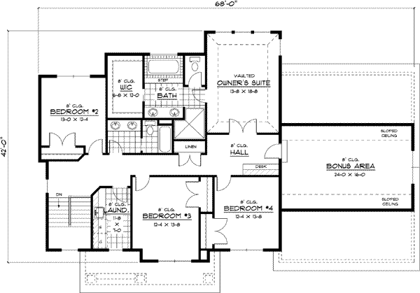 Upper/Second Floor Plan:38-233