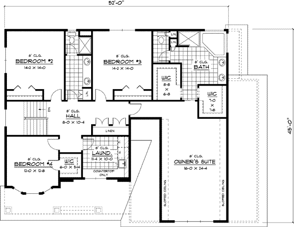 Upper/Second Floor Plan: 38-234