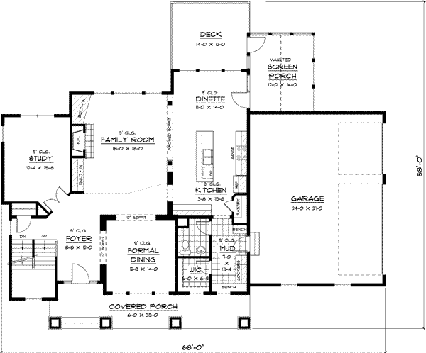 Main Floor Plan: 38-235
