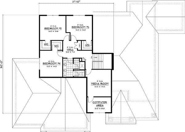 Upper/Second Floor Plan:38-246