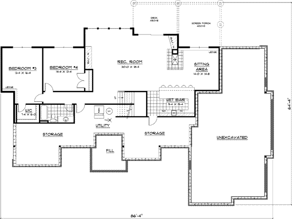 Lower Floor Plan: 38-247