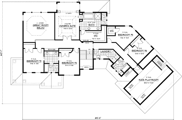 Upper/Second Floor Plan: 38-253