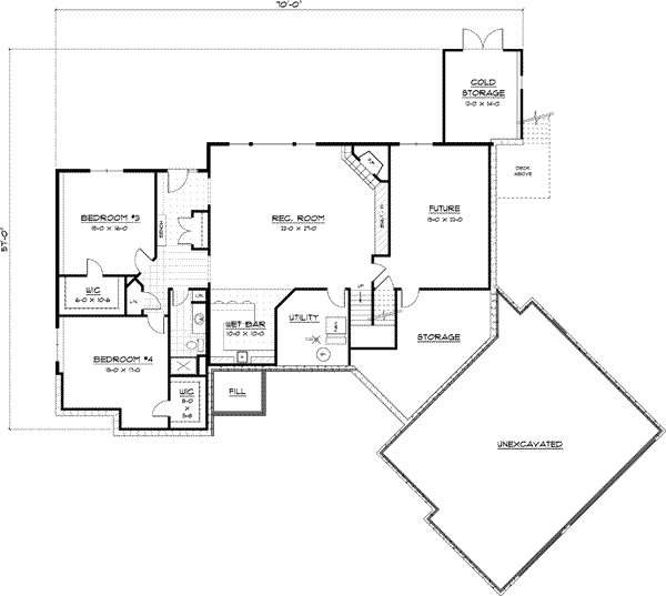 Lower Floor Plan: 38-254