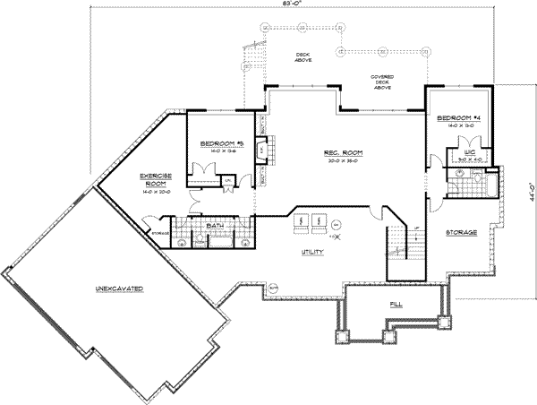 Lower Floor Plan: 38-263
