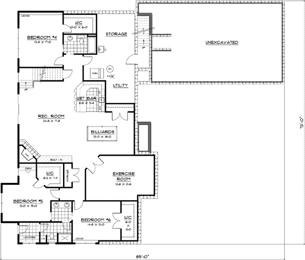 Lower Floor Plan: 38-267