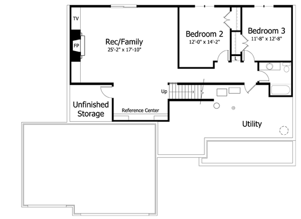 Lower Floor Plan: 38-274