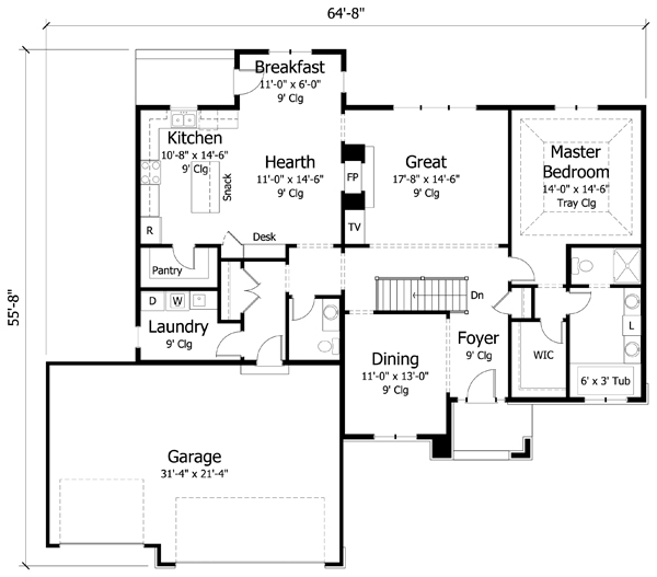 Main Floor Plan: 38-281