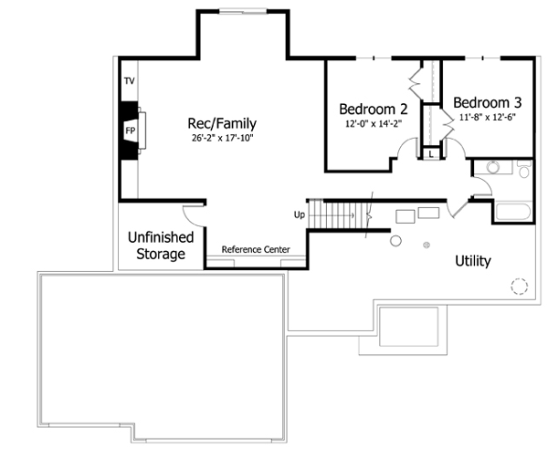 Lower Floor Plan: 38-282