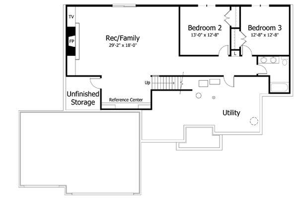 Lower Floor Plan: 38-284