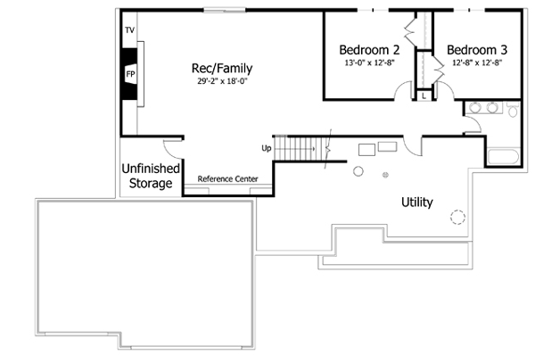 Lower Floor Plan: 38-286