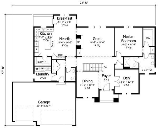 Main Floor Plan: 38-290