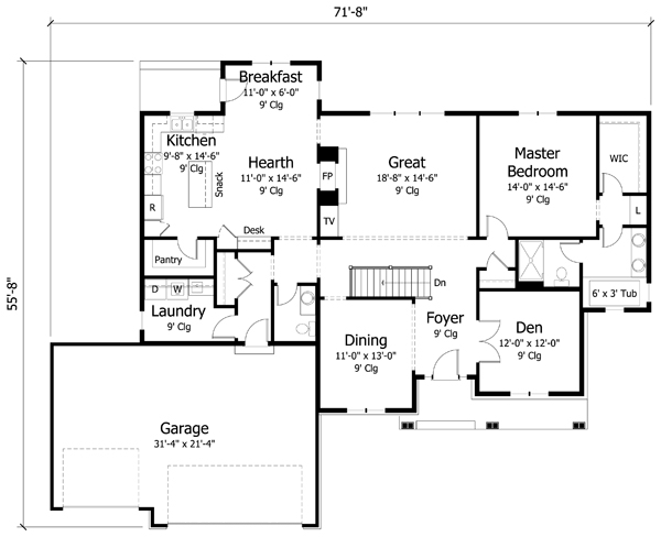Main Floor Plan: 38-291