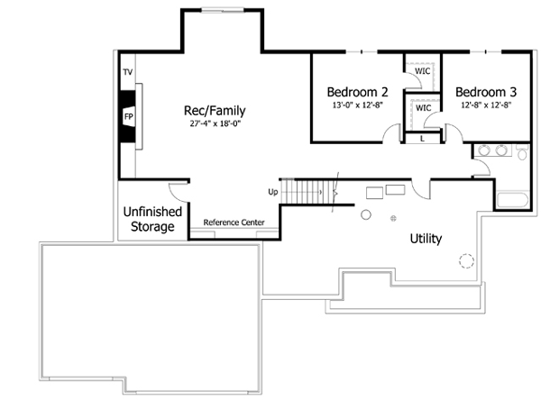 Lower Floor Plan: 38-292