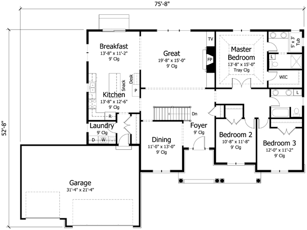 Main Floor Plan: 38-298