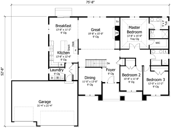 Main Floor Plan: 38-299