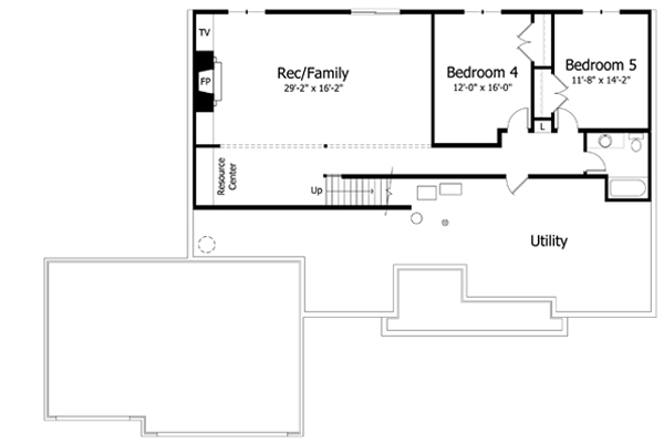 Lower Floor Plan: 38-300