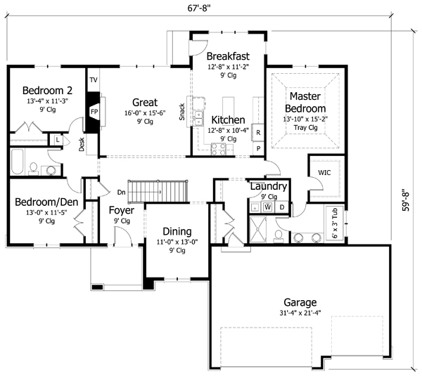 Main Floor Plan: 38-302
