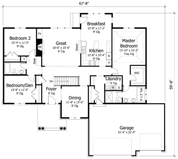 Main Floor Plan: 38-304