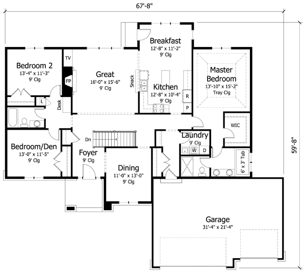 Main Floor Plan: 38-306