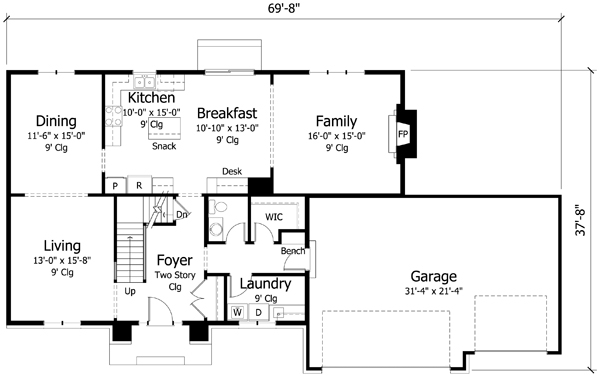 Main Floor Plan: 38-307