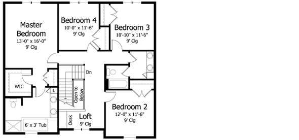 Upper/Second Floor Plan: 38-311